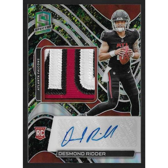 Desmond Ridder 2022 Spectra Neon Splatter 3 Color Patch RPA 2/8 RC